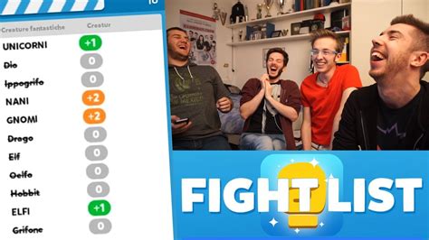fight list answers|fight list gioco.